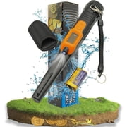 Fully Waterproof LCD Display Pinpointing Gold Metal Detector with LED Flashlight,360 Degree Searching Pinpointer,IP68 Underwater to 15m/50feet Treasure Hunter for Adults and Kids, Three Modes,Black