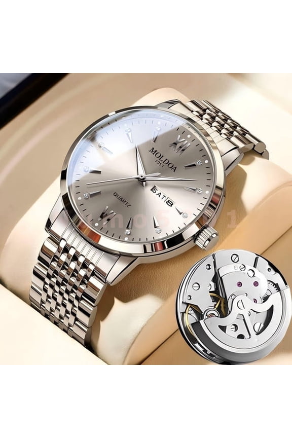 Fully automatic mechanical watch men's hollow watch luminous waterproof double calendar week high-end new men's watch tide