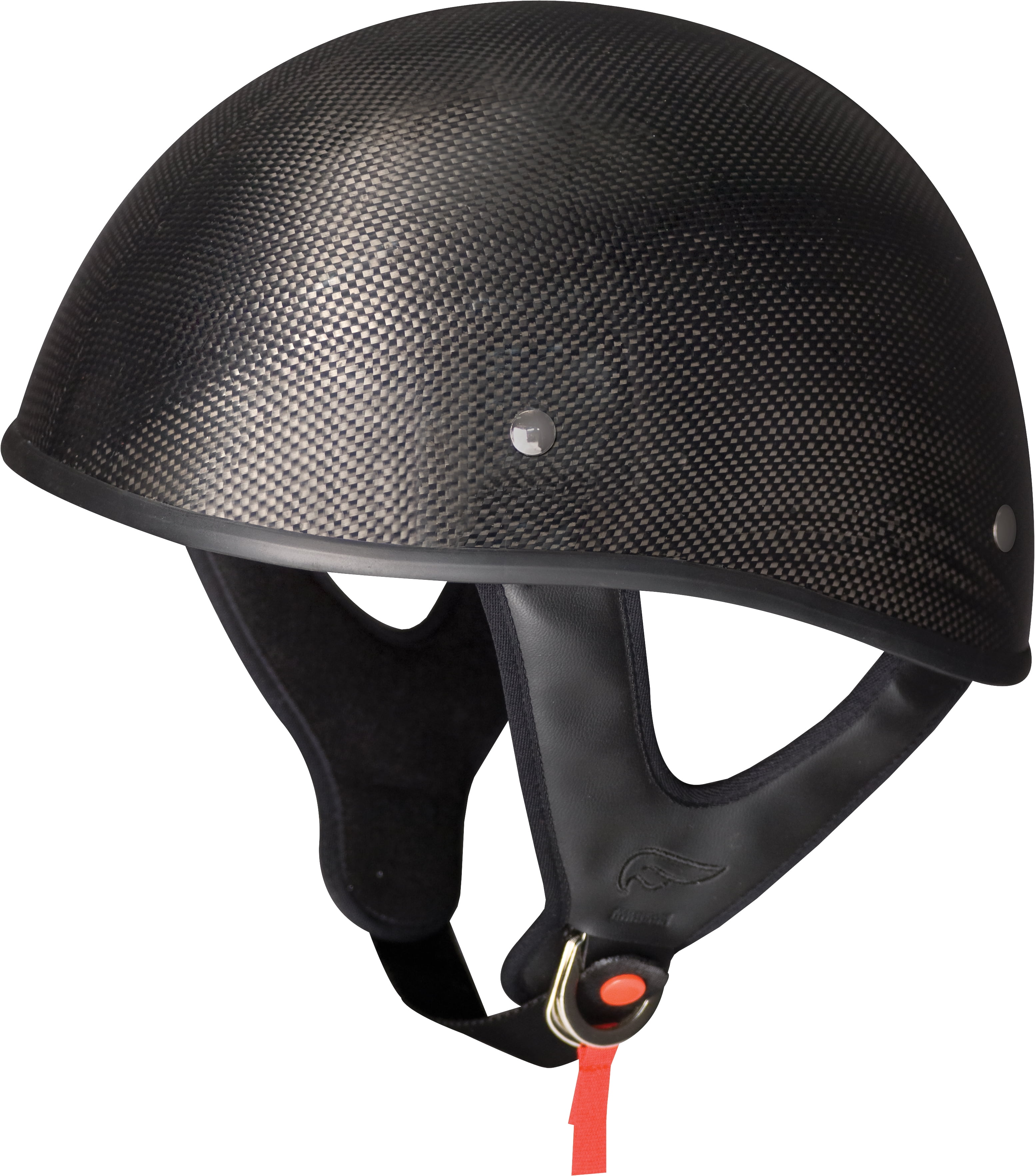 Fulmer, 25-0599, Adult Shorty Motorcycle Helmet - DOT Approved - 301 TAC - Carbon Fiber, 2XL
