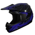 thumbnail image 1 of Fulmer, 2501124, Youth Blitz MX Helmet - DOT Approved - Blue, Large, 1 of 4