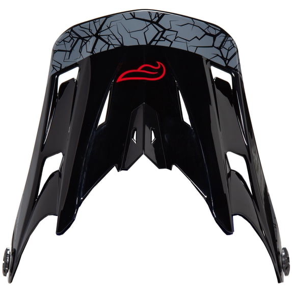 Fulmer 253 FJ2 Quake Replacement Visor/Peak Red