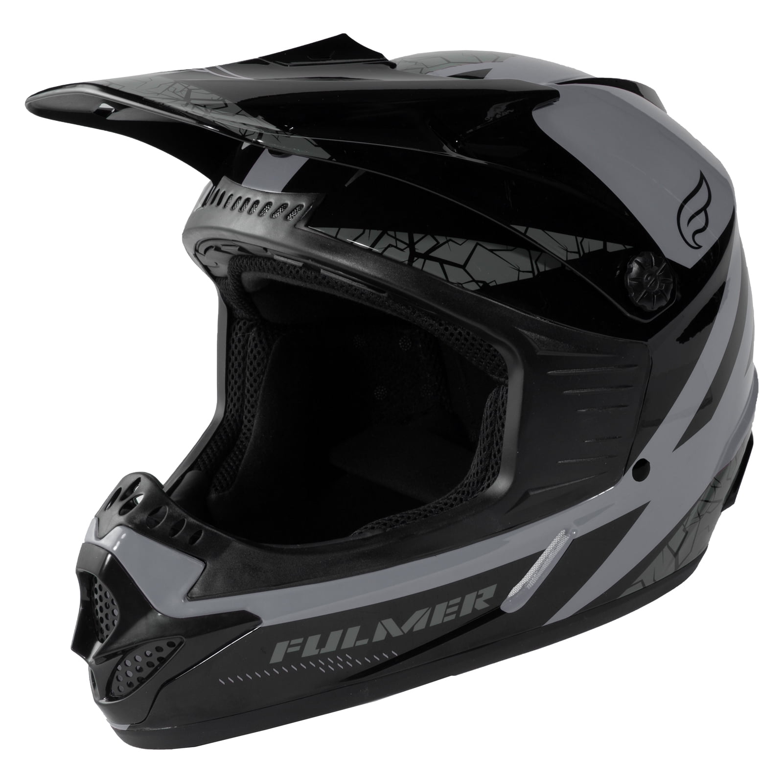 Fulmer 253 FJ2 Youth MX Off Road Helmet DOT Approved Black Large