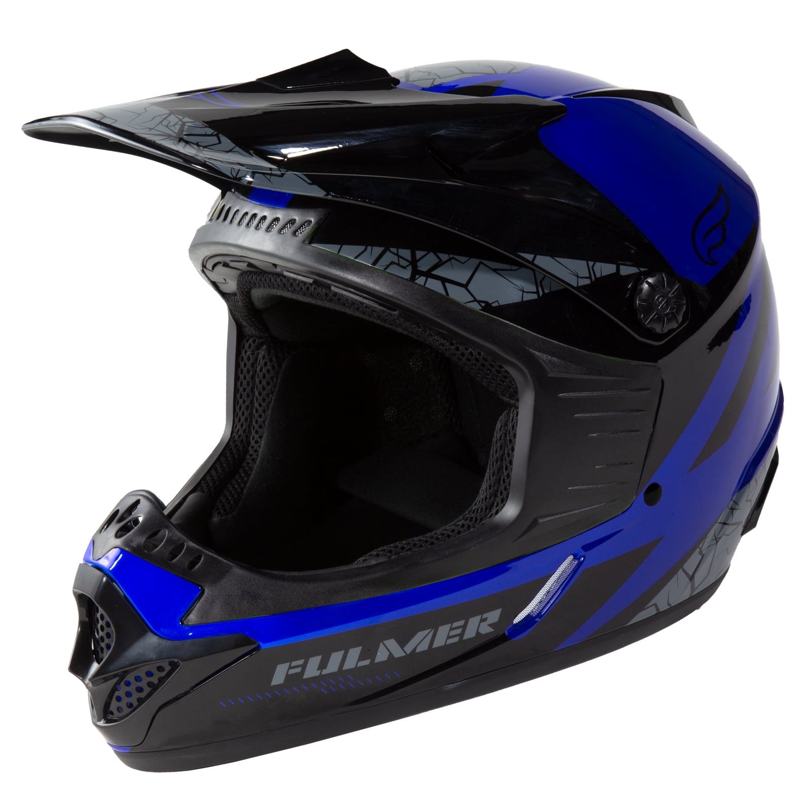 Fulmer 253 FJ2 MPX Quake Youth MX Offroad Helmet Blue LG
