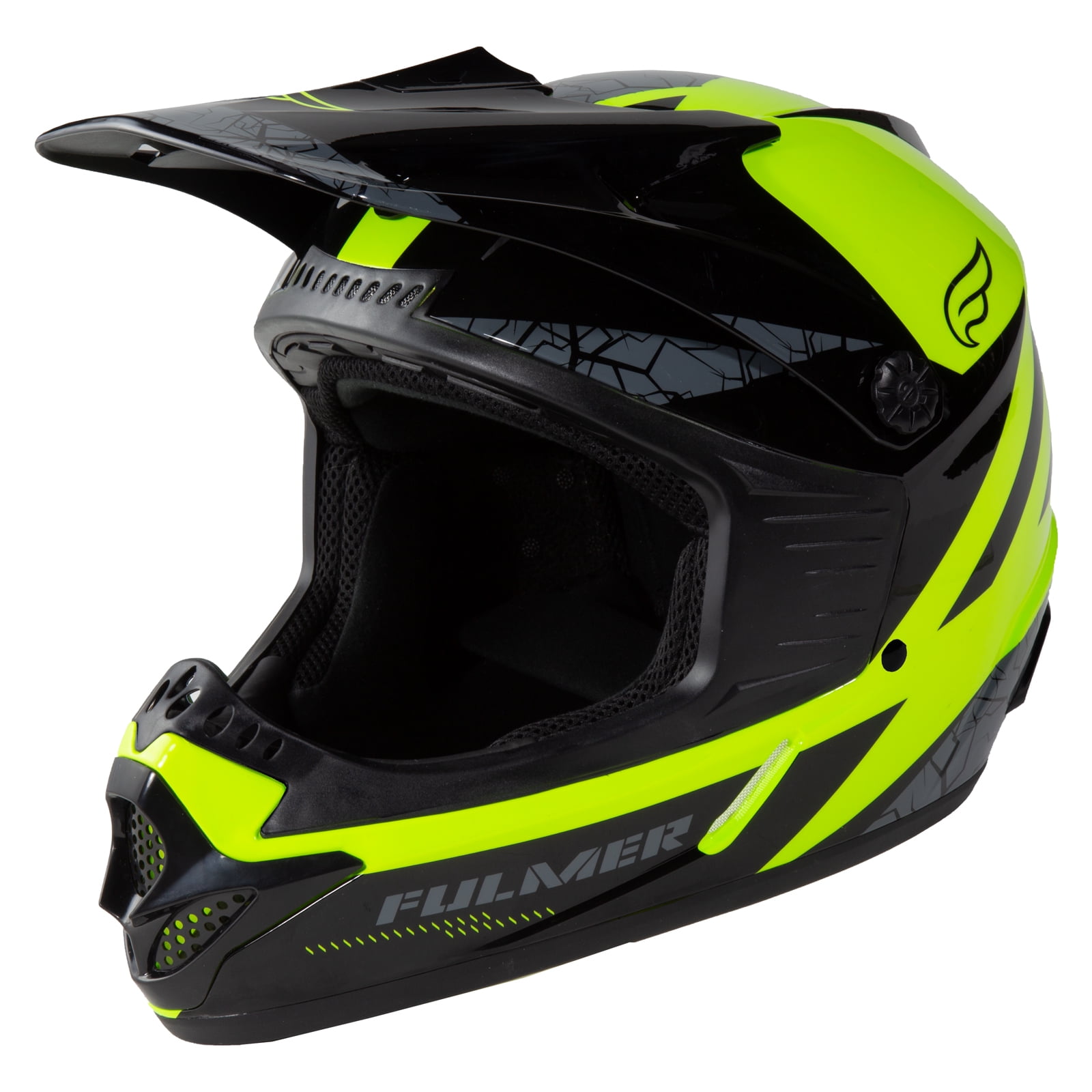 Fulmer 253 FJ2 MPX Quake Youth MX Offroad Helmet Hi-Vis LG