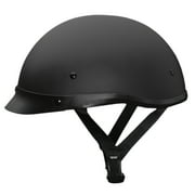Fulmer, 3000624, Phantom Adult Shorty Motorcycle Helmet DOT Approved - Matte Black, L