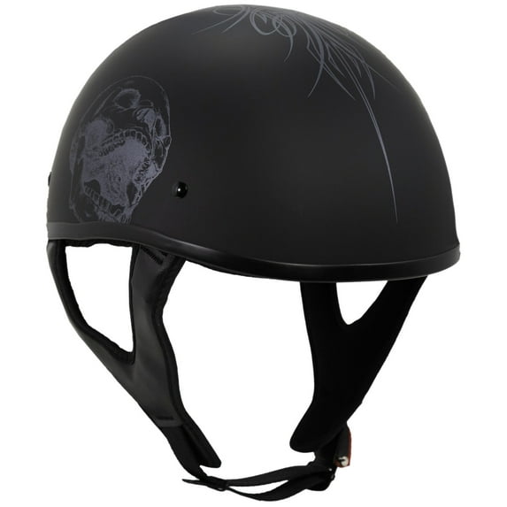 Fulmer 301 Tac Demon Half Motorcycle Helmet Matte Black SM