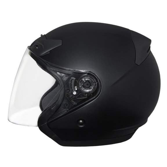 Fulmer, 3520626, Adult Open Face Helmet w/Shield - 352 TREK - Matte Black, 2XL