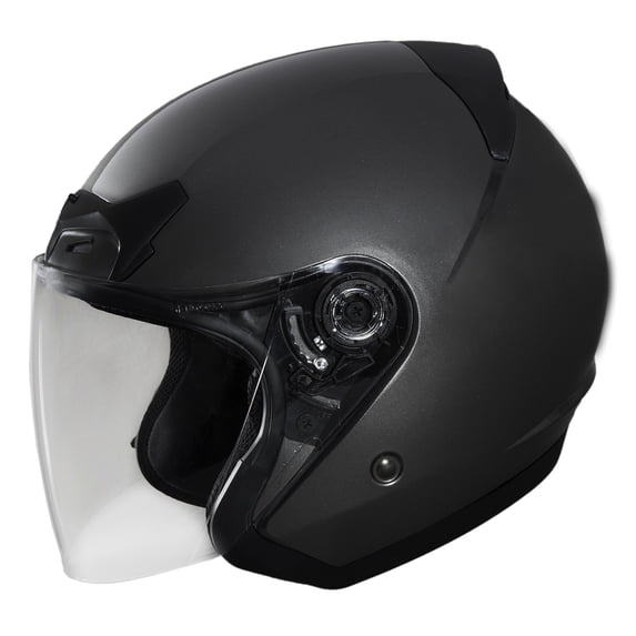 Fulmer, 3521523, Adult Open Face Helmet w/Shield - 352 TREK - Gray, M