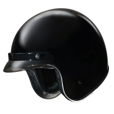 Fulmer, 3530526, Adult Open Face Helmet DOT Approved 353 EON - Gloss Black, 2XL