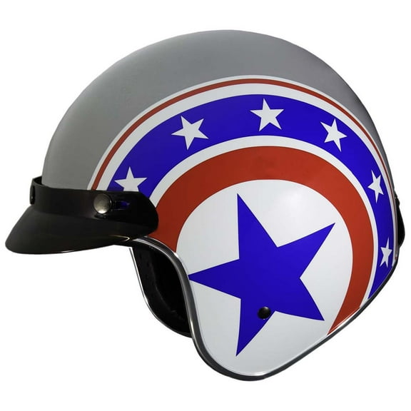 Fulmer, 3534524, Adult Open Face Helmet DOT Approved 353 EON - Tribute, L