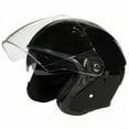 thumbnail image 1 of Fulmer 360 Forge Adult Open Face Motorcycle Helmet DOT Approved - Black, XL, 1 of 2