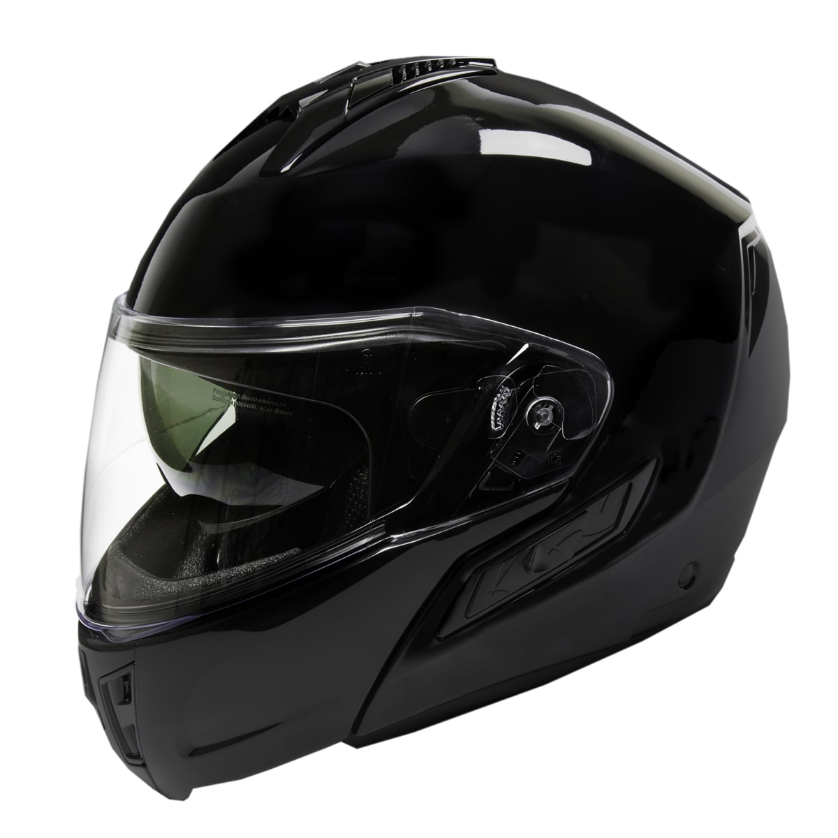 Fulmer, 4000524, Adult Modular Helmet DOT Approved - 400 CRUZ - Gloss Black, L
