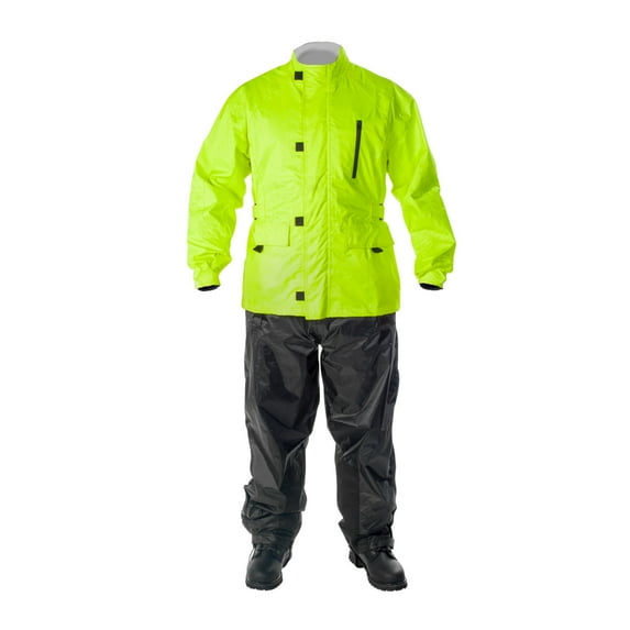 Fulmer, 4501825, Men's Motorcycle Rain Suit - 450 PROPEL - Waterproof Rain Jacket & Pants - Hi-Viz, X-Large