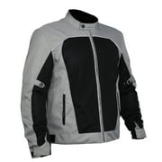 Fulmer, 5091922, Men's Cool Mesh Motorcycle Jacket with Armor - Grey/Black, Small