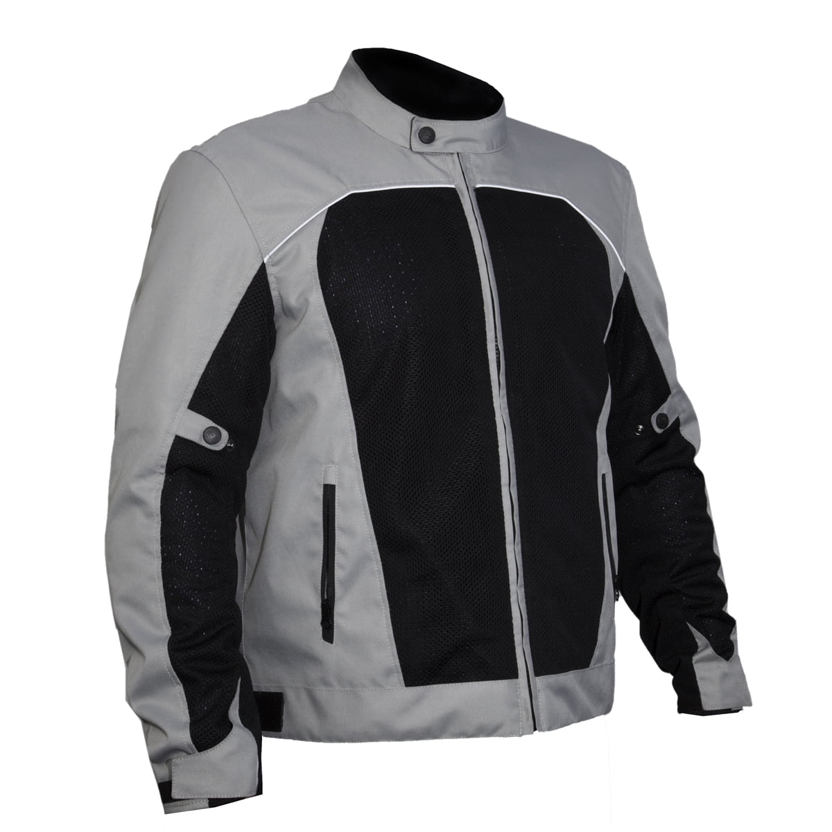 Fulmer, 5091925, Men's Cool Mesh Motorcycle Jacket with Armor - Grey ...