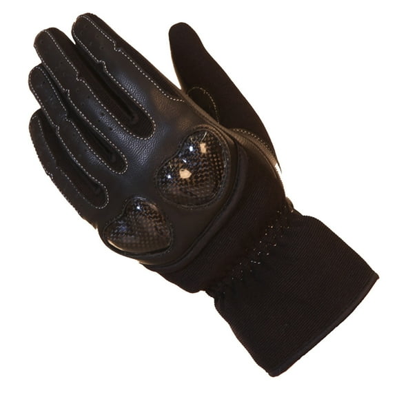 Fulmer, G14BLK2X, Women's G14 Hard Knuckle Motorcycle Riding Gloves - Black, 2XL