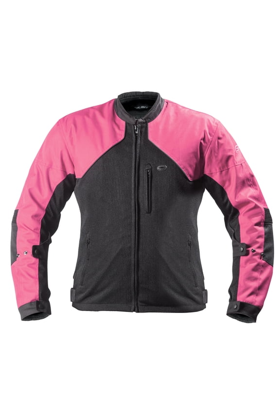 , LJ134PNKS, Women's Supertrak II Motorcycle Jacket Textile/Mesh CE Armor - Pink, S