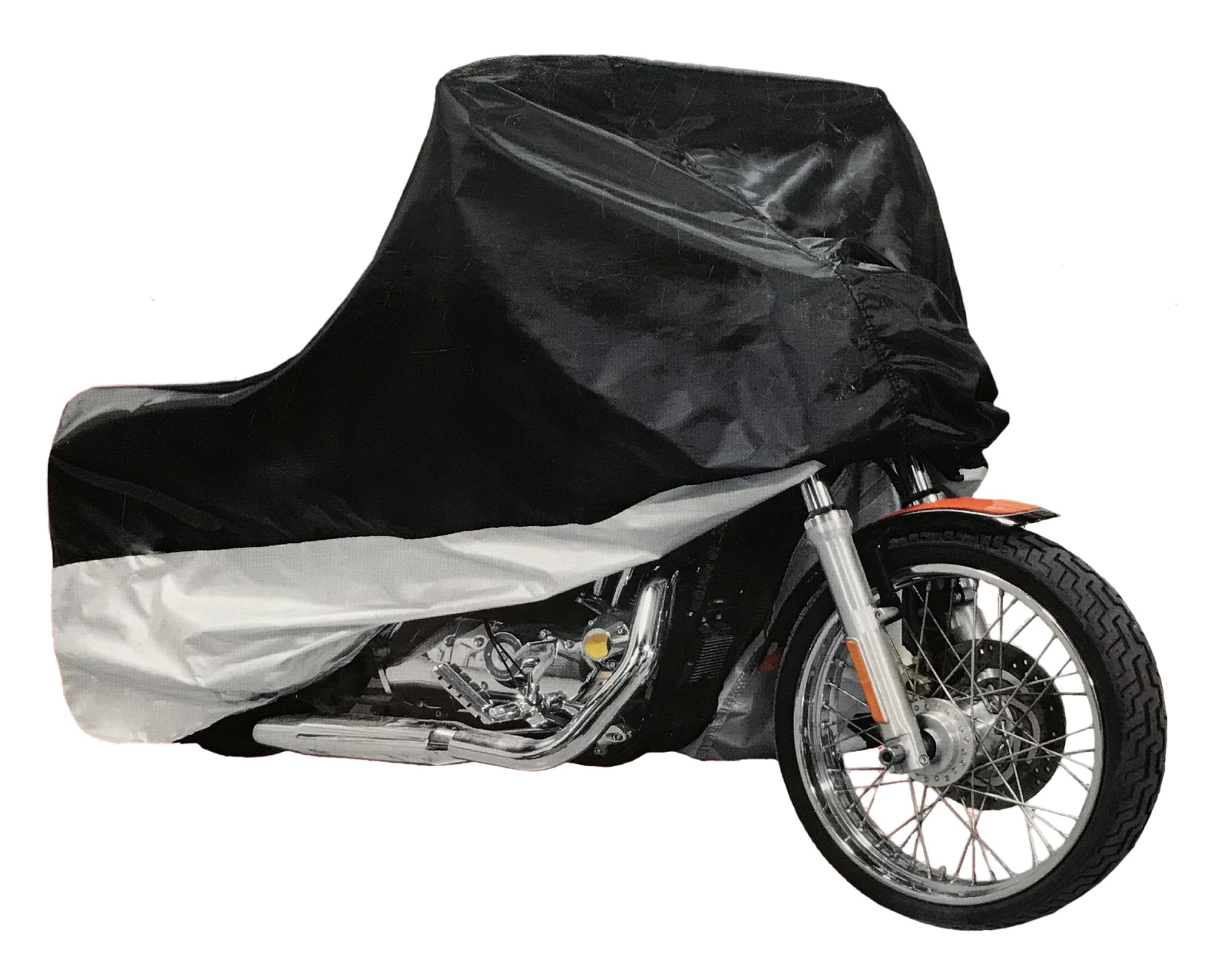 Fulmer Powersports Heavy-Duty Polyester Motorcycle Cover - Black - Large