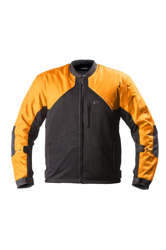 , TJ134ORG3XL, Men's Supertrak II Jacket Motorcycle Riding Coat with CE Armor - Orange, 3XL