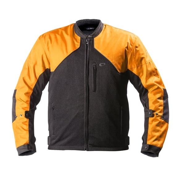 Fulmer, TJ134ORGL, Men's Supertrak II Jacket Motorcycle Riding Coat with CE Armor - Orange, L