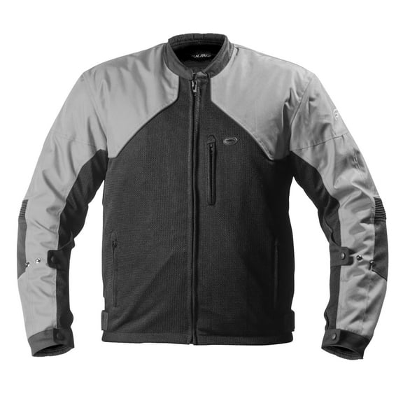 Fulmer, TJ134PLAS, Men's Supertrak II Jacket Motorcycle Riding Coat with CE Armor - Platinum, S