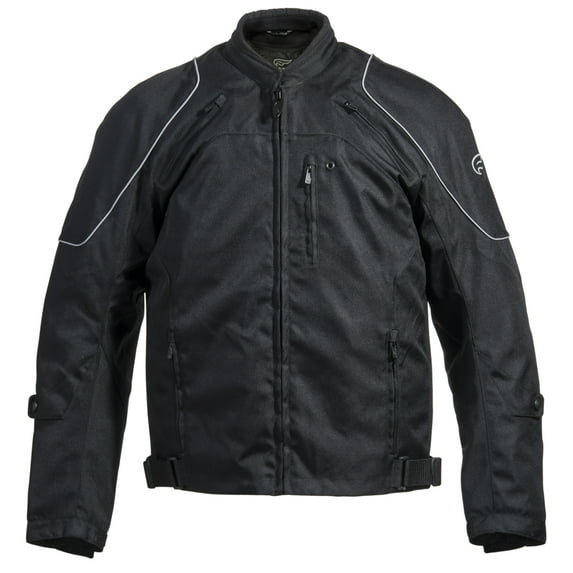 Fulmer, TJ181BLK3XL, Men's Traction Motorcycle Jacket - Black, 3XL