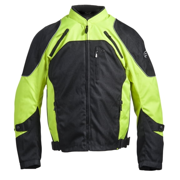 Fulmer, TJ181GRNM, Men's Traction Motorcycle Jacket - Green, M