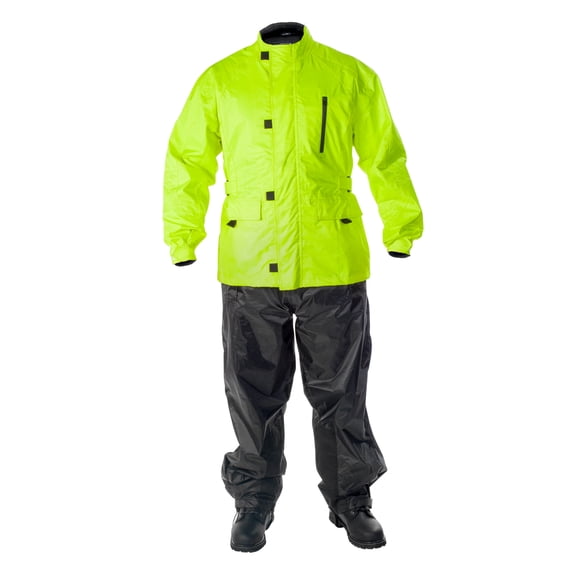Fulmer, TRS3GRNM, TRS3 StormTrak Motorcycle Rain Suit - Hi-Viz Green, Medium