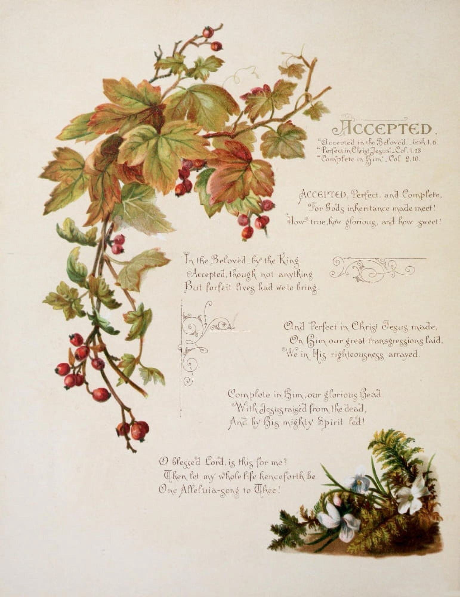 Fulness of Joy 1886 Accepted Canvas Art - Frances Ridley Havergal (18 x 24)