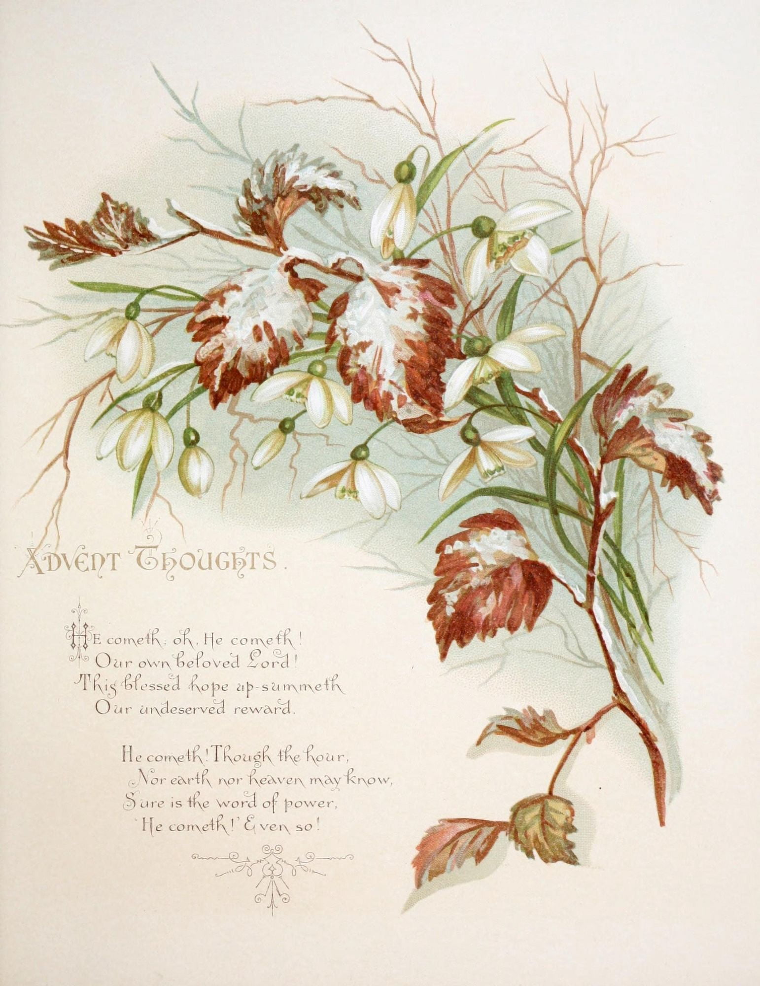 Fulness of Joy 1886 Advent Thoughts Canvas Art - Frances Ridley Havergal (18 x 24)