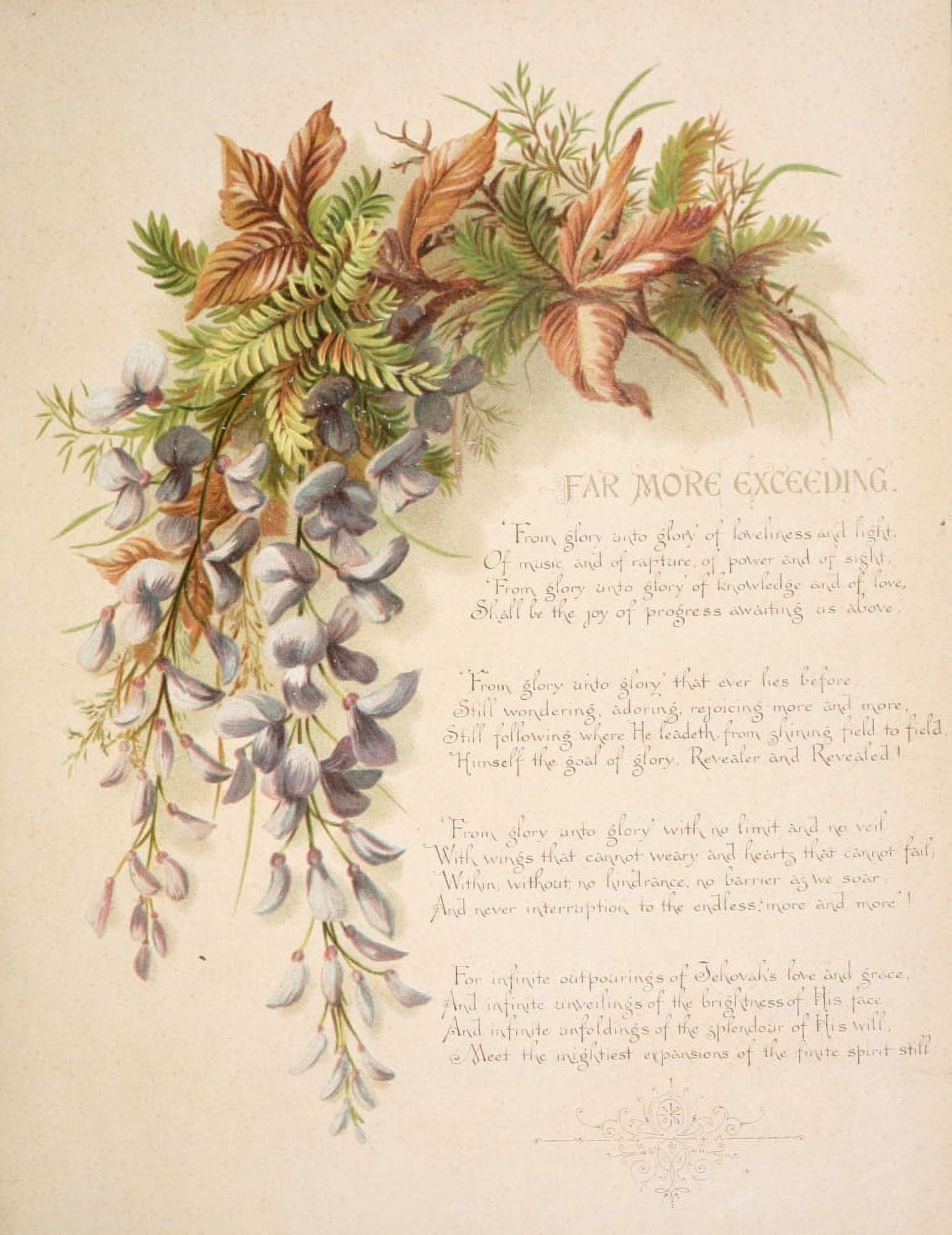 Fulness of Joy 1886 Far more exceeding Canvas Art - Frances Ridley Havergal (18 x 24)