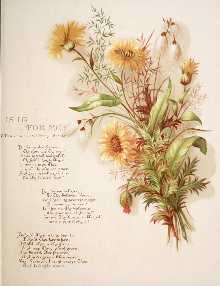 Fulness of Joy 1886 Is it for me Canvas Art - Frances Ridley Havergal (24 x 36)
