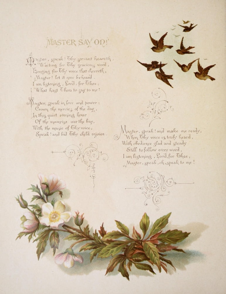 Fulness of Joy 1886 Master say on Canvas Art - Frances Ridley Havergal (18 x 24)