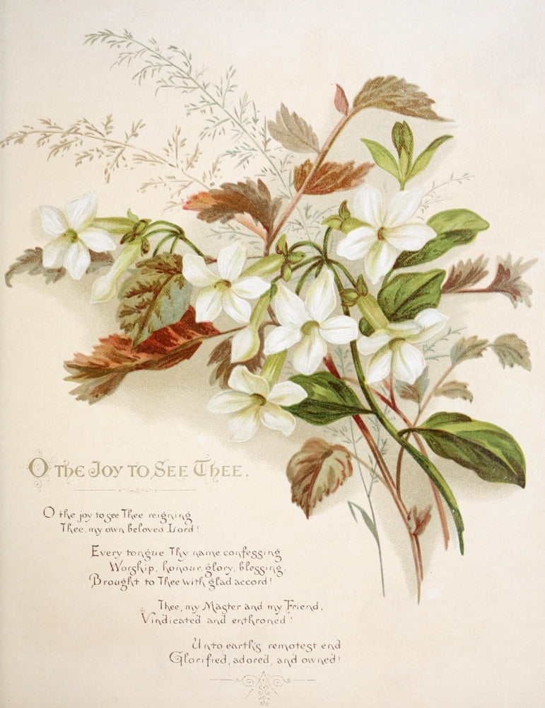 Fulness of Joy 1886 O joy to see Thee Canvas Art - Frances Ridley Havergal (18 x 24)
