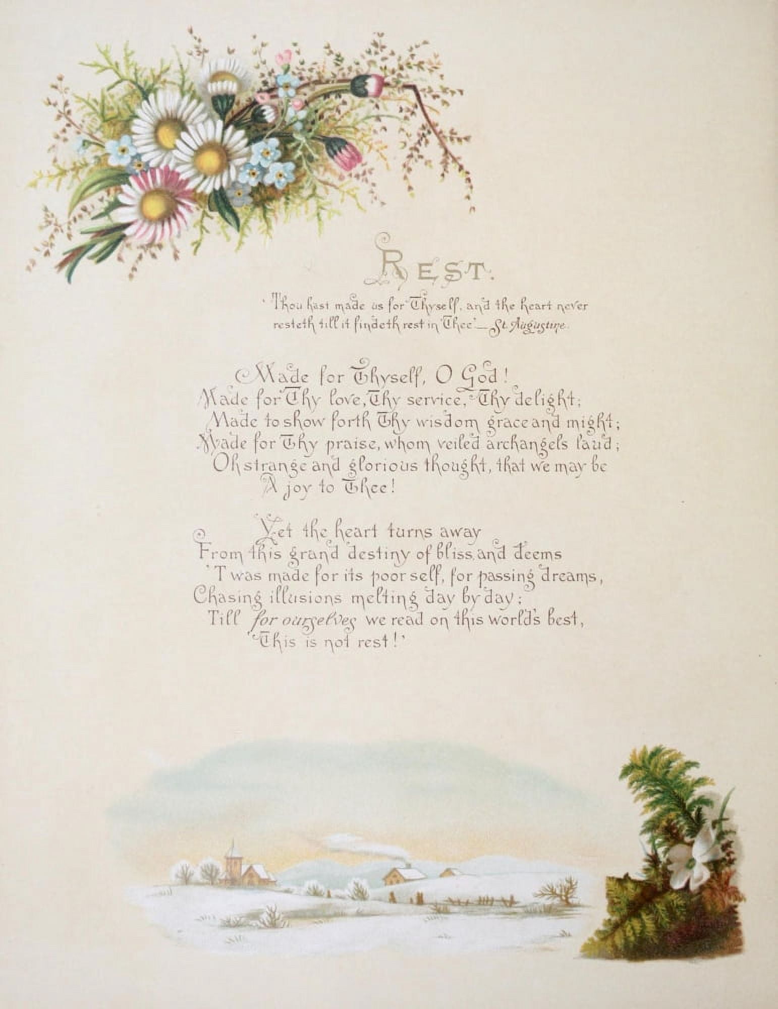 Fulness of Joy 1886 Rest Canvas Art - Frances Ridley Havergal (18 x 24)
