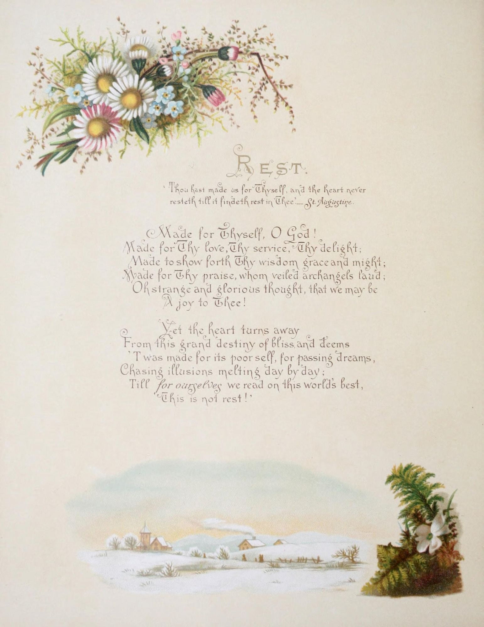 Fulness of Joy 1886 Rest Canvas Art - Frances Ridley Havergal (24 x 36)