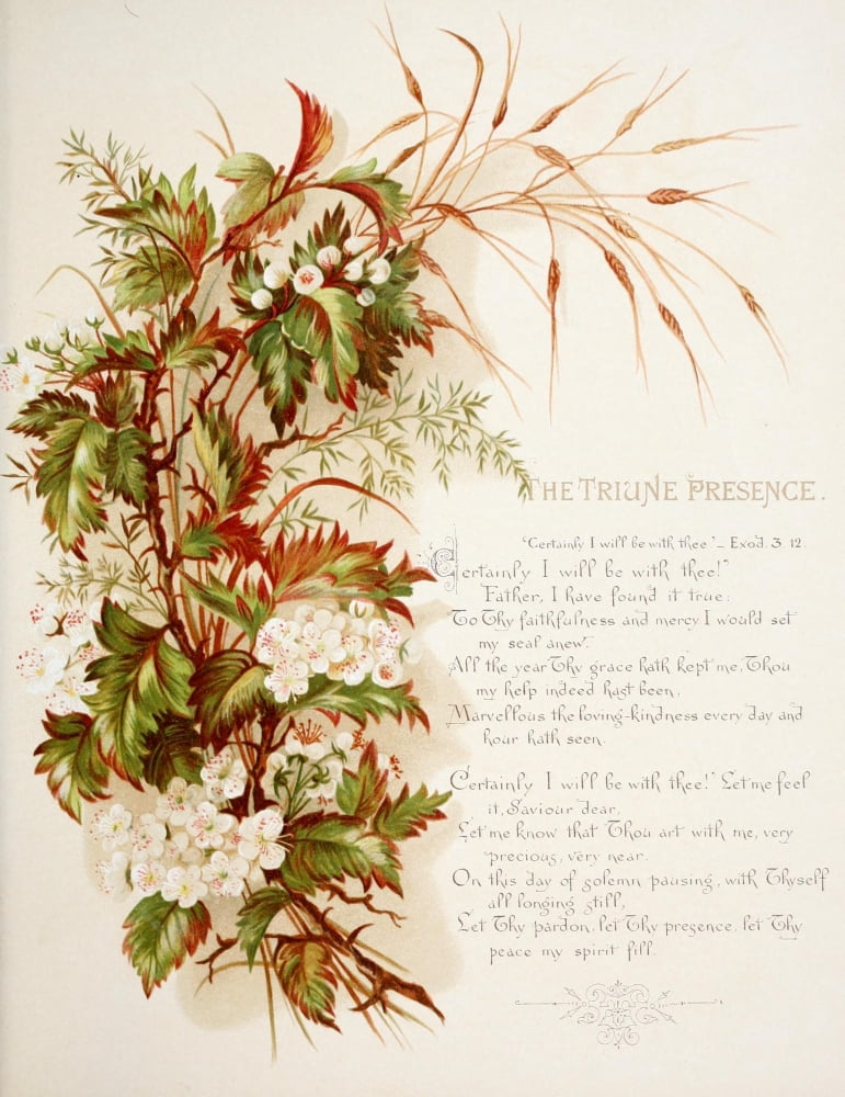 Fulness of Joy 1886 The Triune presence Canvas Art - Frances Ridley Havergal (18 x 24)
