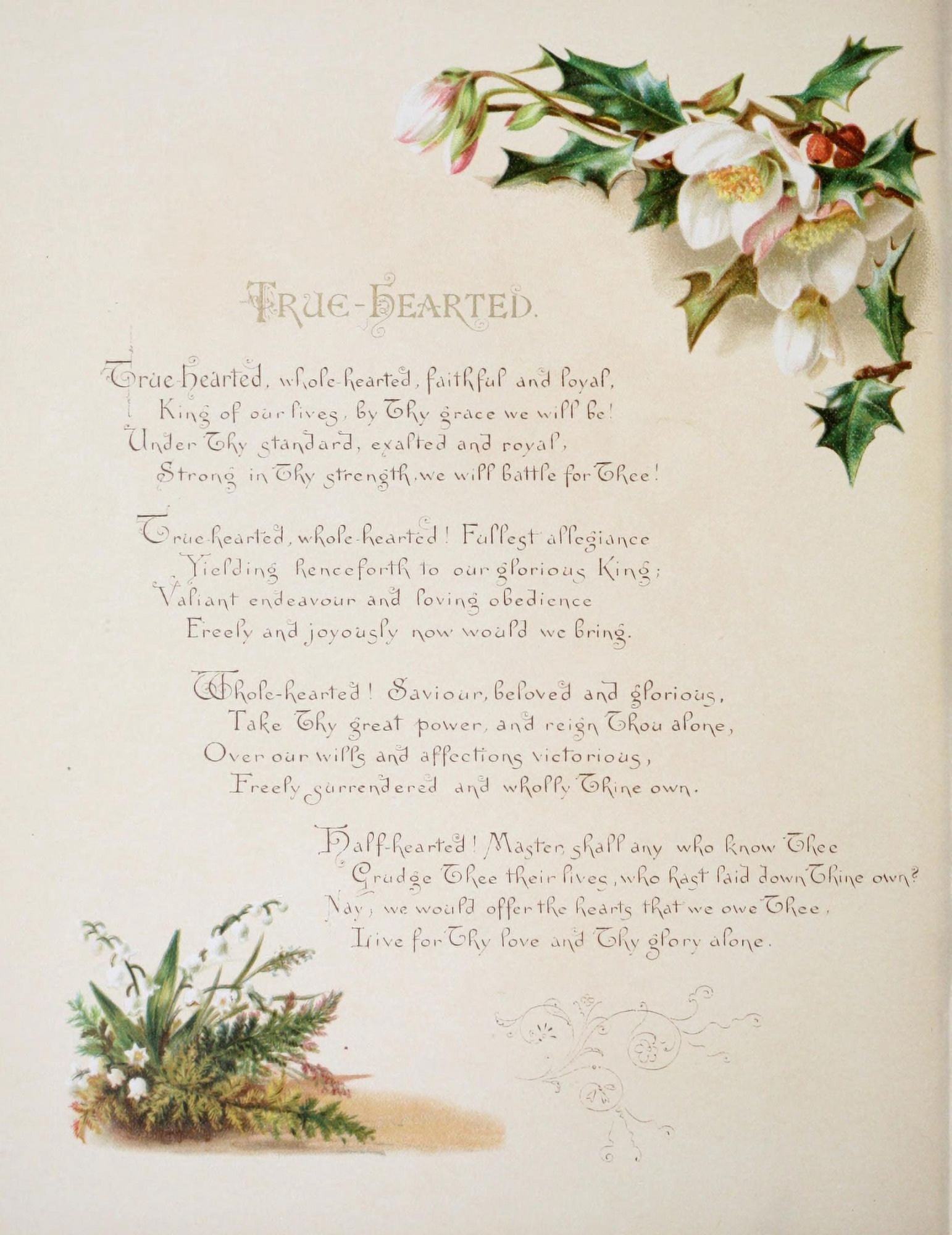 Fulness of Joy 1886 True-hearted Canvas Art - Frances Ridley Havergal (18 x 24)