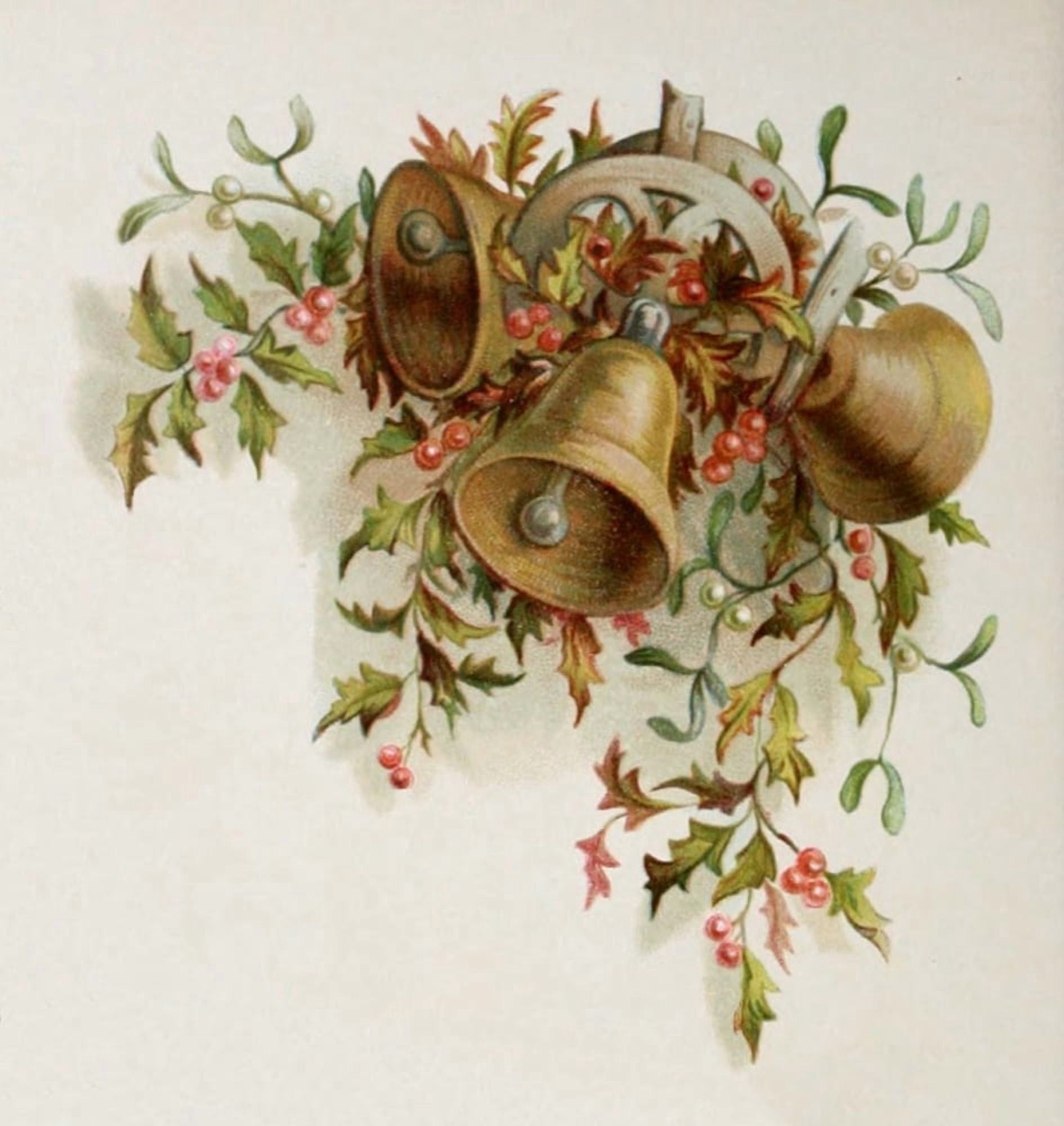 Fulness of joy 1886 Holly Bells Canvas Art - Unknown (18 x 24)
