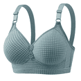 thumbnail image 1 of Fulorrnie Bras for Women Support Wirefree Comfort Seamless Bralette Full Coverage T Shirt Molded Cup Bra Blue 38, 1 of 2