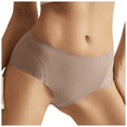 thumbnail image 1 of Fulorrnie Seamless Mid Rise Women's Underwear Cooling Fabric No Show Athletic Panties for Workouts Everyday Wear, Khaki, S, 1 of 4