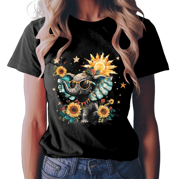 Fulorrnie T Shirts for Women Crew Neck Short Sleeve Cute Graphic Tees Top Summer Cap Loose Fit Stretchable Moisture Wicking Shirt Black XXXL