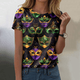 thumbnail image 1 of Fulorrnie T Shirts for Women Short Sleeve Crew Neck Vintage Graphic Tees Cap Quick Dry Moisture Wicking Loose Fit Top Casual Shirt, Dark Green, XL, 1 of 4