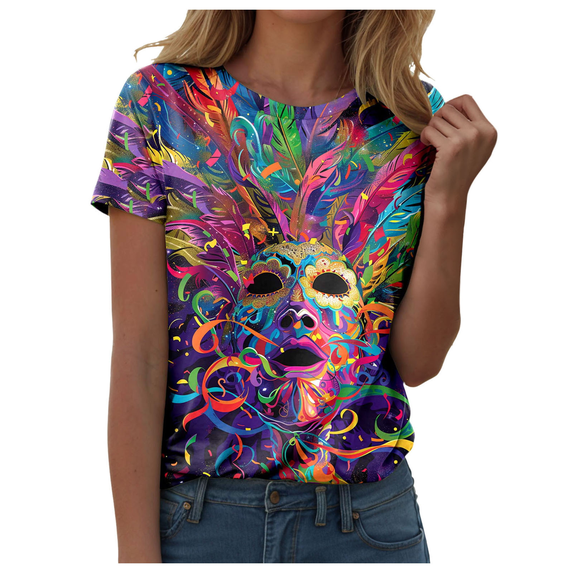 Fulorrnie T Shirts for Women Short Sleeve Crew Neck Vintage Graphic Tees Cap Quick Dry Moisture Wicking Loose Fit Top Casual Shirt, Hot Pink, M