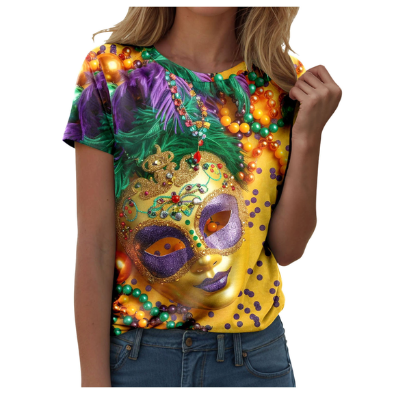 Fulorrnie T Shirts for Women Short Sleeve Crew Neck Vintage Graphic Tees Cap Quick Dry Moisture Wicking Loose Fit Top Casual Shirt, Light Yellow, M