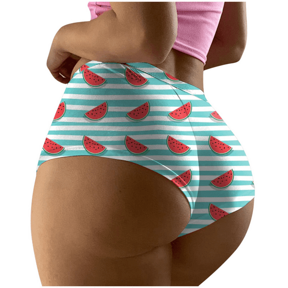 Fulorrnie Underwear for Women Breathable Seamless Cute Comfort Panty Briefs Cheeky Hiphuggers Panties, Light Blue, XXL