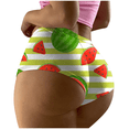 thumbnail image 1 of Fulorrnie Underwear for Women Breathable Seamless Cute Comfort Panty Briefs Cheeky Hiphuggers Panties, Mint Green, XXL, 1 of 6