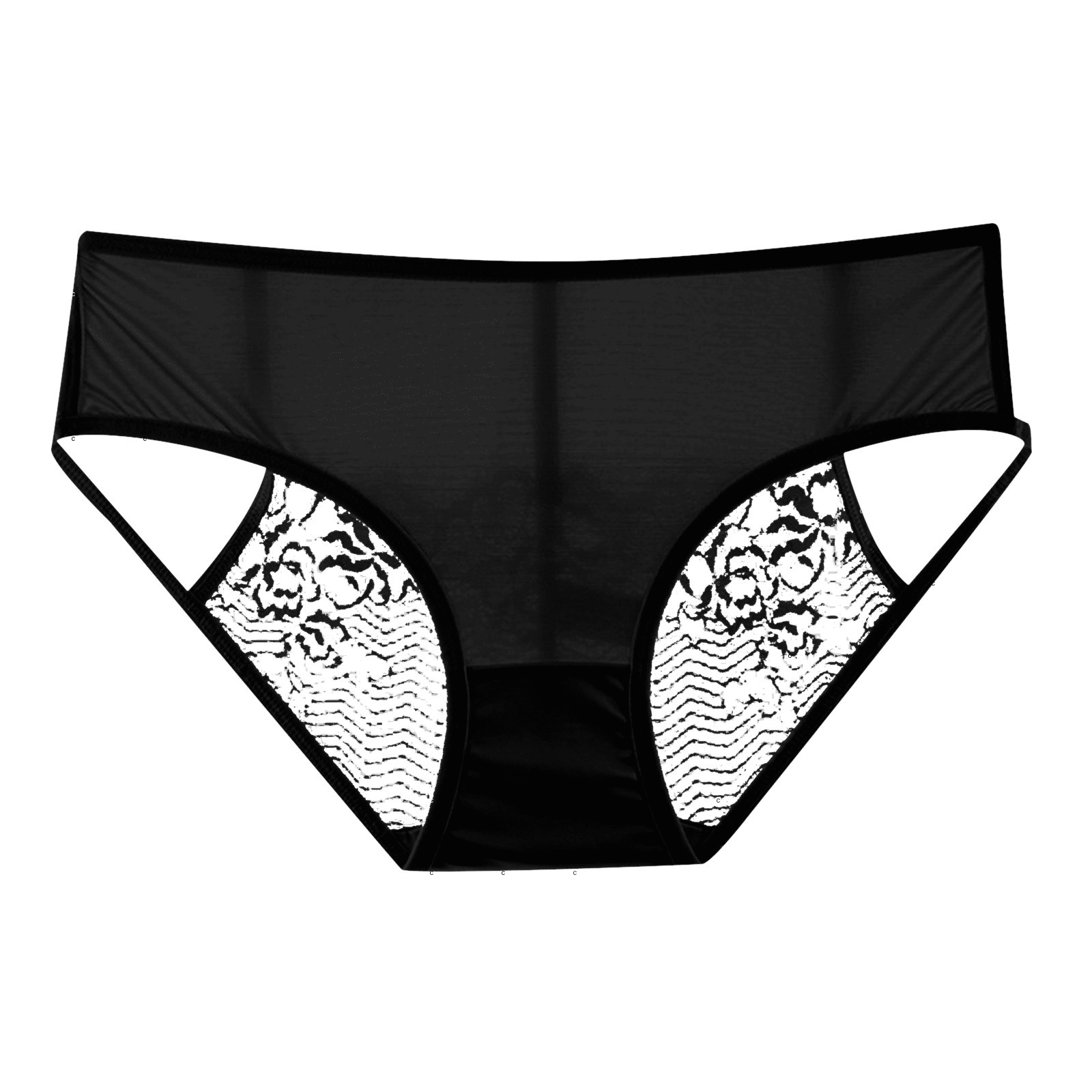 Fulorrnie Women's Lace Low Rise Panties Sheer Cut Out Design, No Show ...