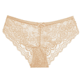 thumbnail image 1 of Fulorrnie Women's Lace Thong Underwear Bow Accent Sexy Breathable Cotton Lined Panties, Beige, XL, 1 of 7