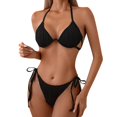 thumbnail image 1 of Fulorrnie Women's Triangle Thong Bikini Sets for Women Swimsuits Bathing Suits Swimwear, 1 of 1